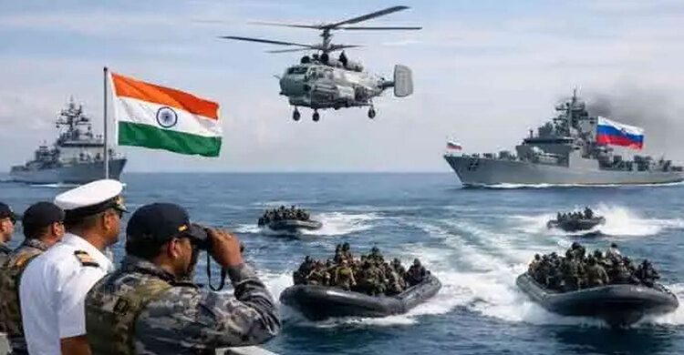 ফেব্রুয়ারিতে বঙ্গোপসাগরে সামরিক মহড়া চালাবে ভারত-রাশিয়া