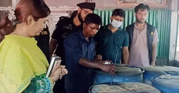 ব্রাহ্মণবাড়িয়ায় ১০ হাজার লিটার ডিজেল জব্দ