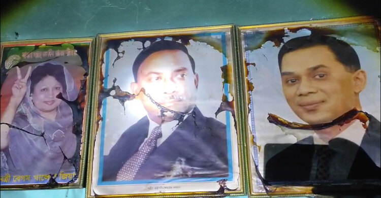 সাতক্ষীরার তালায় নগরঘাটা ইউনিয়ন বিএনপি কার্যালয়ে অগ্নিসংযোগ