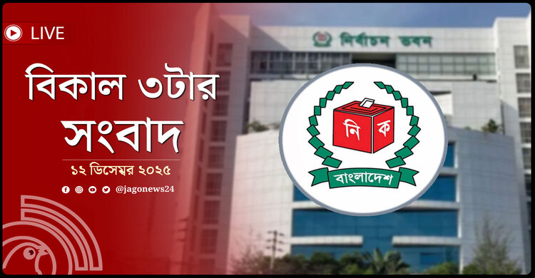 বিকাল ৩টার নিউজ আপডেট | শুক্রবার, ১২ ডিসেম্বর ২০২৫