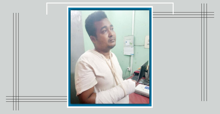 পুলিশের তাড়া খেয়ে হাত ভাঙলো ছাত্রদল নেতার