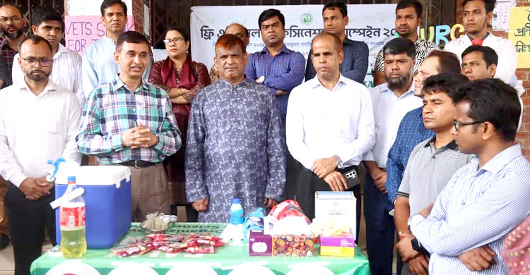 শেকৃবিতে ফ্রি অ্যানিমেল ভ্যাকসিনেশন ক্যাম্পেইন