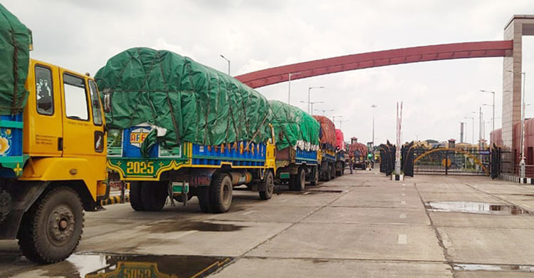 ভারতের নিষেধাজ্ঞায় বেনাপোলে আটকা পণ্যবাহী শতাধিক ট্রাক
