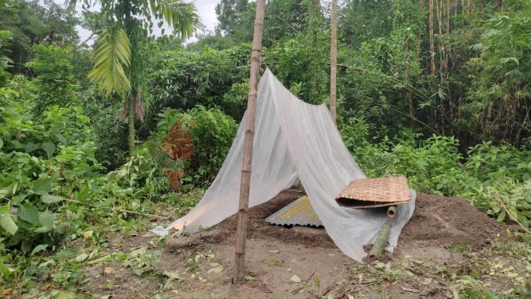 চিরনিদ্রায় শায়িত ছোট্ট রাইসা মনি, কাঁদছে পুরো গ্রাম