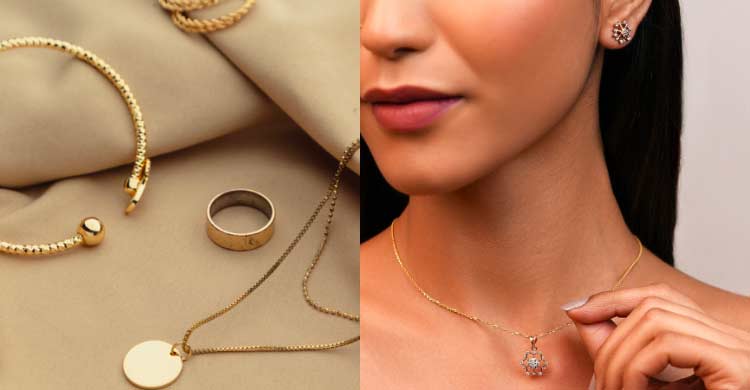 ফ্যাশনে হালকা সোনার গয়না