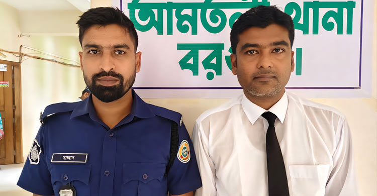 পুলিশের বিছানায় বসে ভাত খাচ্ছেন আসামি ‍যুবলীগ নেতা