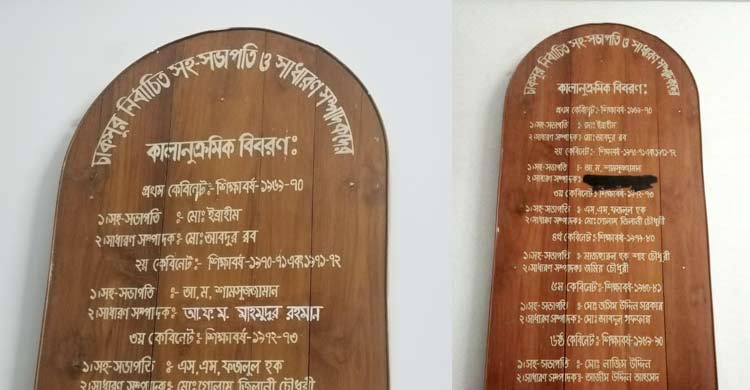 চাকসুর অনার বোর্ডে আবার লেখা হলো মাহমুদুর রহমান মান্নার নাম