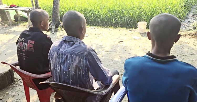 সালিশের নামে পাঁচ তরুণের মাথা ন্যাড়া করলেন ইউপি সদস্য