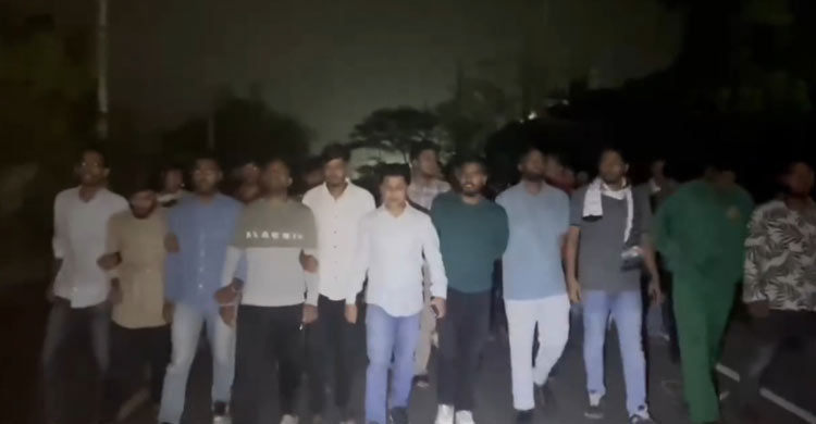 শেরপুরে নিষিদ্ধ ছাত্রলীগের ৩৮ সেকেন্ডের মিছিল, ছাত্রদলের প্রতিবাদ