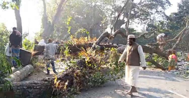 সাড়ে ৩ ঘণ্টা পর ঢাকা-বরিশাল মহাসড়কে যান চলাচল স্বাভাবিক