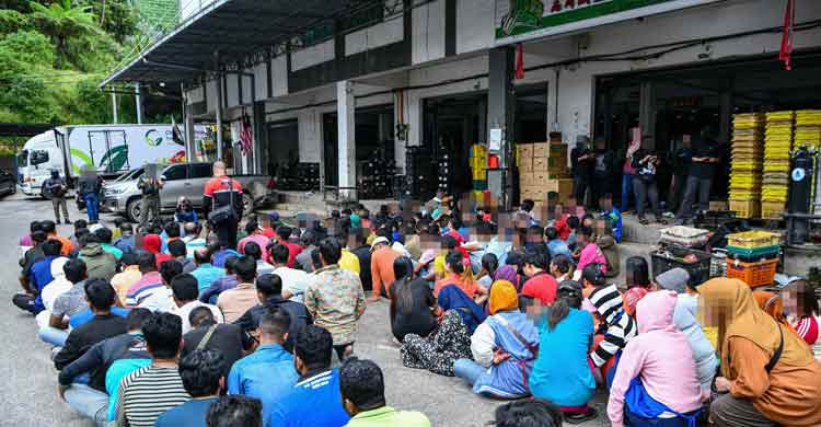 মালয়েশিয়ায় ১৭৪ বাংলাদেশি আটক