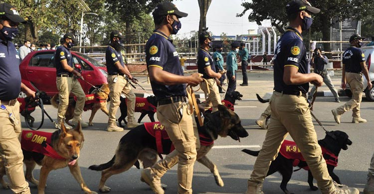 বিস্ফোরক-মাদক শনাক্তকারী ফিন-কোরি-স্যাম অবসরে