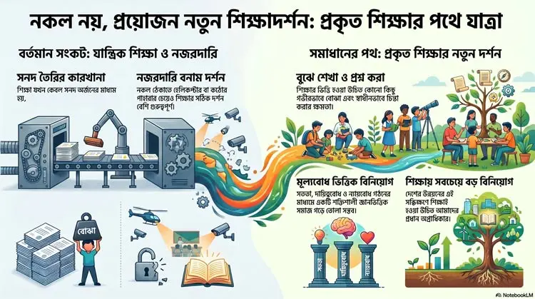 নকল ঠেকাতে হেলিকপ্টার নয়, প্রয়োজন চিন্তার বিপ্লব