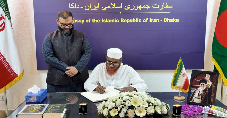 খামেনির মৃত্যুতে খোলা শোক বইতে সই করলেন জামায়াতের সেক্রেটারি জেনারেল