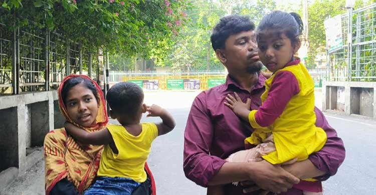ঈদের ছুটিতে চিকিৎসা পেতে বিএমইউর সামনে রোগীদের দীর্ঘ প্রতীক্ষা