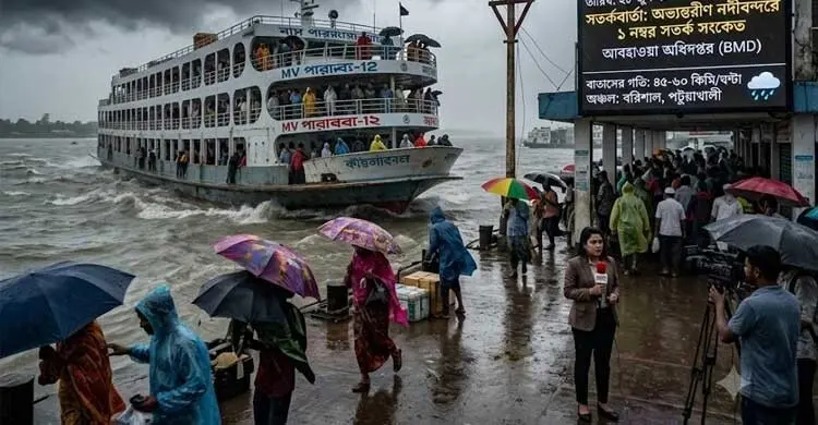 দেশের ১২ অঞ্চলে ৬০ কিমি বেগে ঝড়ের আভাস