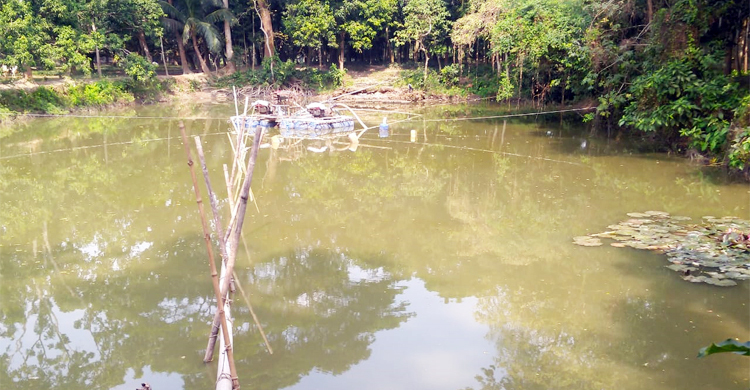 পুকুর থেকে বালু তুলে রাস্তা ভরাট, ভাঙনের মুখে মসজিদ-মন্দির