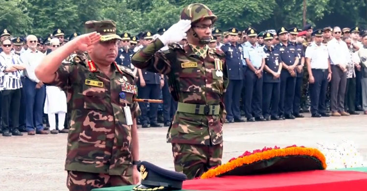 নিহত পাইলট তৌকিরের জানাজা সম্পন্ন