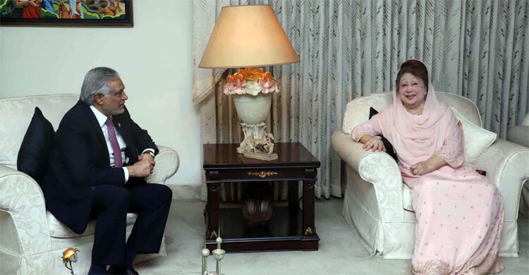 খালেদা জিয়ার সঙ্গে দেখা করতে ফিরোজায় পাকিস্তানের পররাষ্ট্রমন্ত্রী