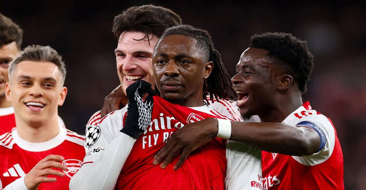 চ্যাম্পিয়ন্স লিগে এজের চোখ ধাঁধানো গোল, কোয়ার্টার ফাইনালে আর্সেনাল