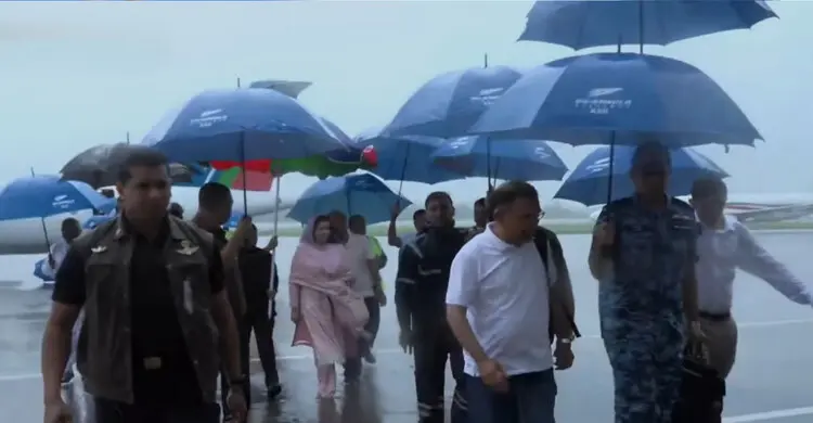 দায়িত্ব গ্রহণের পর প্রথমবারের মতো সিলেট সফরে প্রধানমন্ত্রী