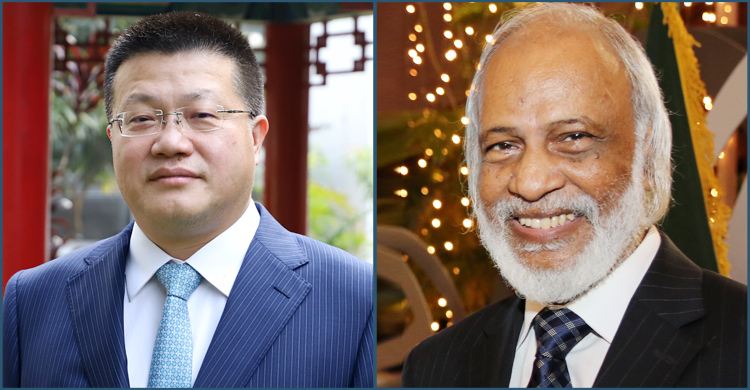 চীনা রাষ্ট্রদূতের সঙ্গে মঈন খানের বৈঠক