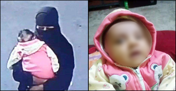 কোলে নেওয়ার কথা বলে ৩ মাসের শিশুকে চুরি করলো বোরকা পরা নারী
