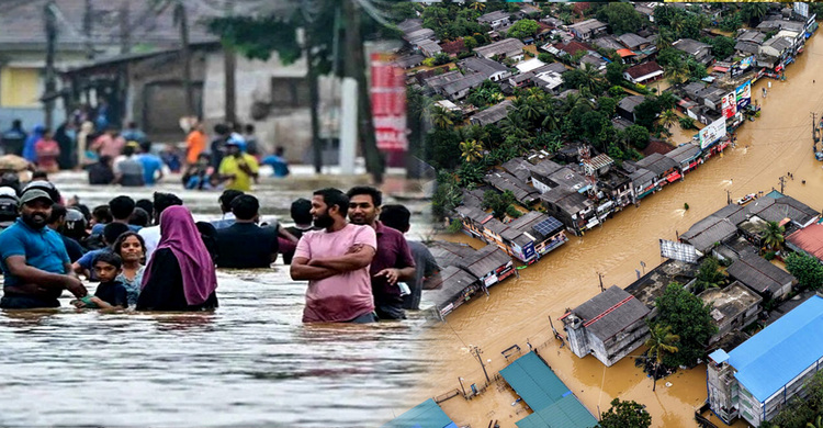 শ্রীলঙ্কায় বন্যার মধ্যেই বিপদ বাড়াচ্ছে বৃষ্টি, নতুন করে ভূমিধসের শঙ্কা