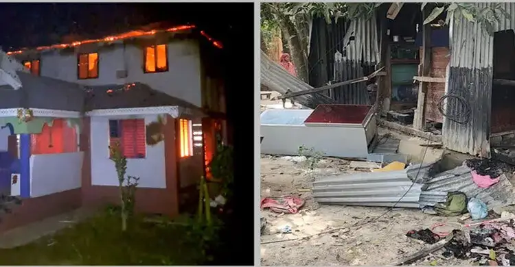 বিএনপিতে যোগদানের পর আ’লীগ নেতার বাড়িঘরে অগ্নিসংযোগ-লুটপাট