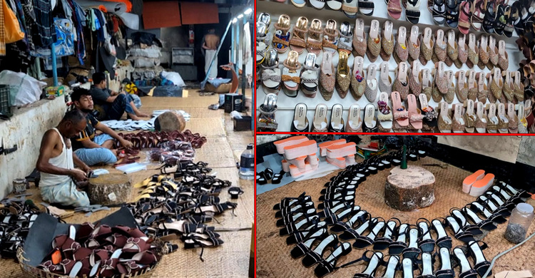 ঈদ ঘিরে দম ফেলার ফুরসত পাচ্ছেন না ভৈরবের লক্ষাধিক জুতার কারিগর