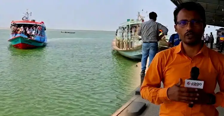 ঘরমু‌খো মানু‌ষের চাপ বাড়‌ছে দৌলত‌দিয়ায়