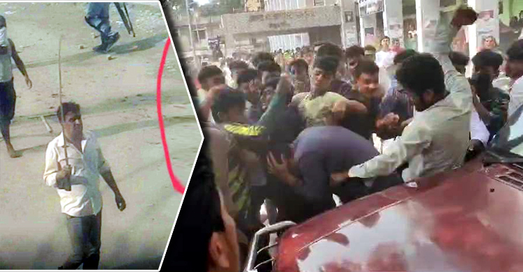 ধর্ষণবিরোধী আন্দোলনে গিয়ে ধরা যুবলীগের ‘তলোয়ার জাহাঙ্গীর’