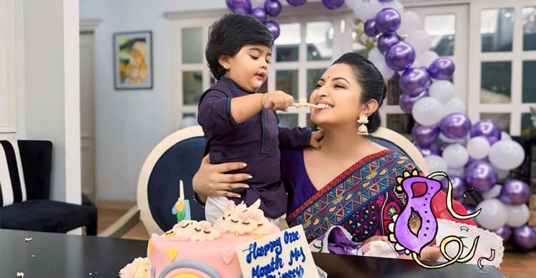 ‘প্রেম ছাড়া বাঁচি না’, ছেলের জন্মদিনে পরীমনি