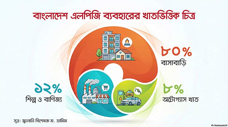 ১০ বেসরকারি কোম্পানির নিয়ন্ত্রণে এলপিজির বাজার