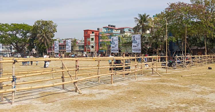 সোমবার খুলনা যাবেন তারেক রহমান, চলছে মঞ্চ প্রস্তুতের কাজ