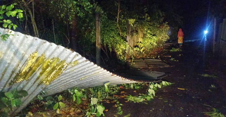 চাঁদপুরে ঝড়ের তাণ্ডবে বিদ্যুৎ বিচ্ছিন্ন, ব্যাপক ক্ষয়ক্ষতি