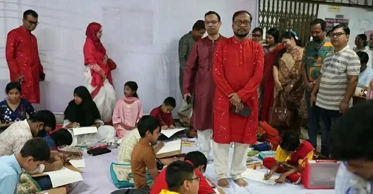 শিশু চিত্রাঙ্কন প্রতিযোগিতার মধ্যদিয়ে জবিতে নববর্ষ উদযাপন শুরু