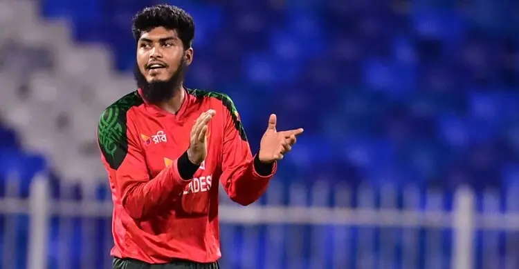 নিউজিল্যান্ডের দ্বিতীয় উইকেট নিলেন রিশাদ