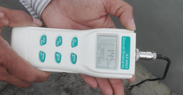 অক্সিজেন সংকটে মরে ভেসে উঠছে মাথাভাঙ্গা নদীর মাছ