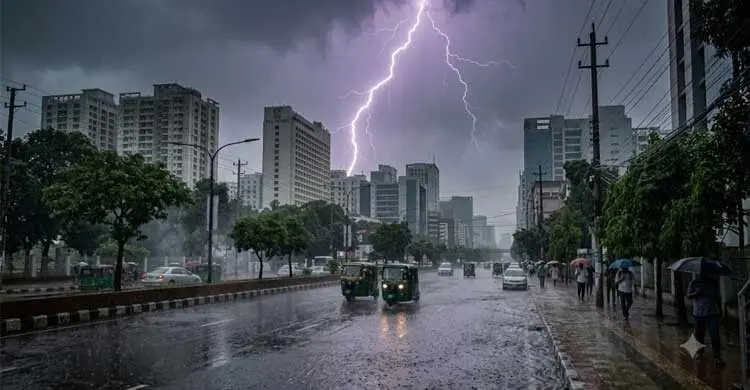 ঢাকায় আজ বজ্রসহ বৃষ্টি হতে পারে
