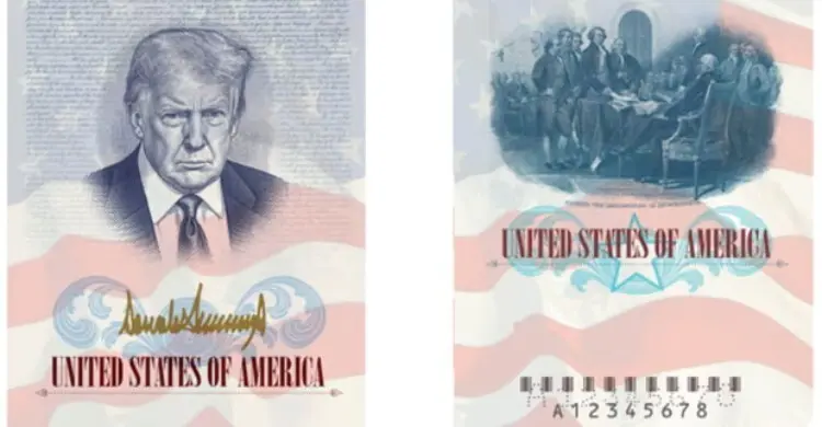 মার্কিন পাসপোর্টে নিজের ছবি বসাচ্ছেন ট্রাম্প