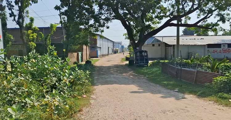 ভাঙা প্রাচীর ও বেহাল ড্রেন-সড়কে খুঁড়িয়ে চলছে ঝিনাইদহ বিসিক