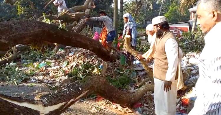 সাড়ে ৩ ঘণ্টা পর ঢাকা-বরিশাল মহাসড়কে যান চলাচল স্বাভাবিক