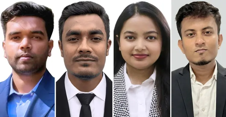 স্বপ্নিল রায়, মো. আজমল হোসেন, আরিনা তাসনিম ও সামিউল ইসলাম