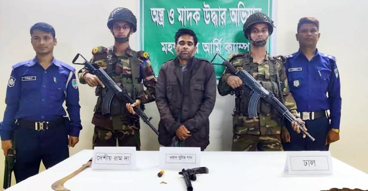 সারাদেশে সেনা অভিযানে ৭ দিনে গ্রেফতার ৬০৮