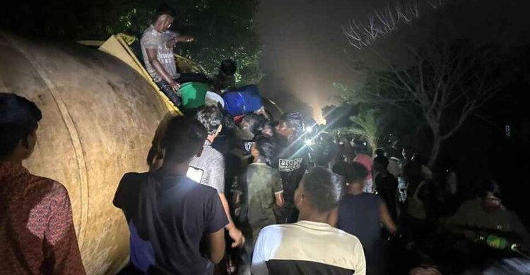 তেলবাহী ট্রেন লাইনচ্যুত, সিলেটের সঙ্গে সারাদেশের রেল যোগাযোগ বন্ধ