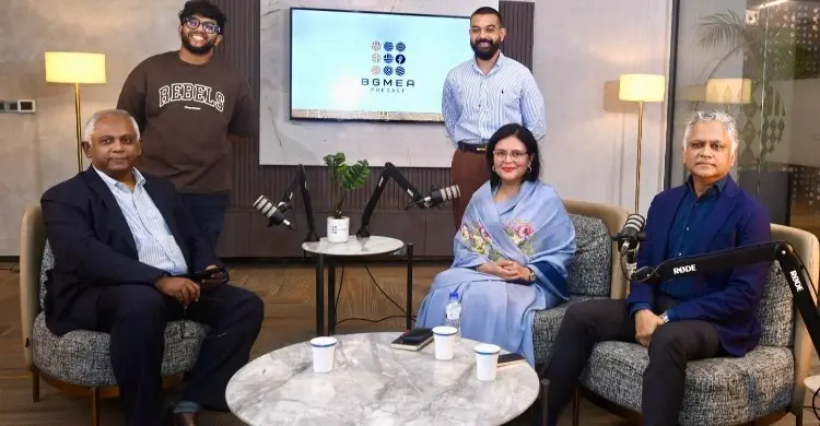 তৈরি পোশাক খাতে বৈশ্বিক ব্র্যান্ডিং জোরদারে পডকাস্ট চালু বিজিএমইএ’র