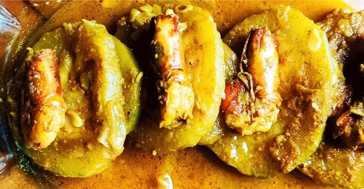 চালকুমড়া দিয়ে বানান চিংড়ির তরকারি