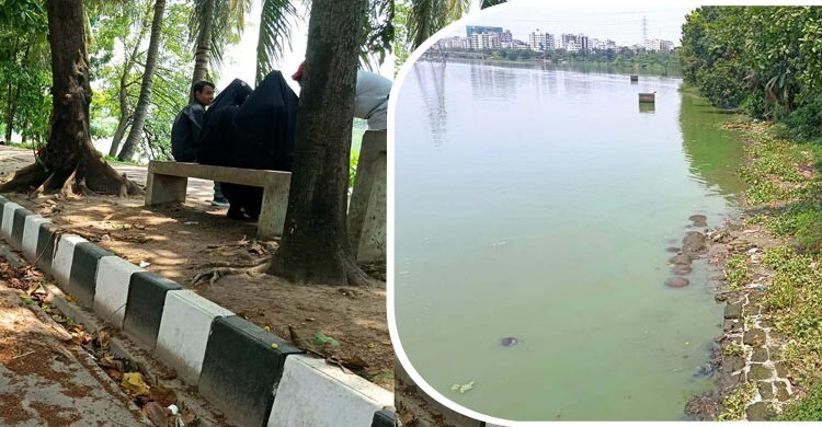 ‘ঝাড়ু’ চলছে, দুর্গন্ধও আছে: যা দেখা গেলো হাতিরঝিলে
