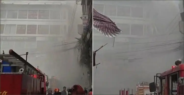 চকবাজার খাজা মার্কেটে আগুন, কাজ করছে ৬ ইউনিট